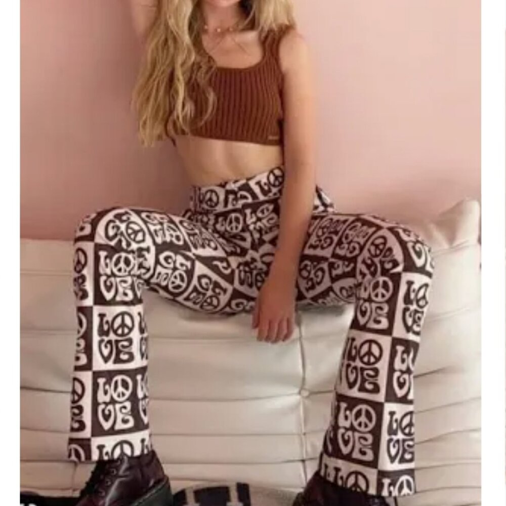 House Of Sunny All You Need Is Love Pants  SIZE US 2